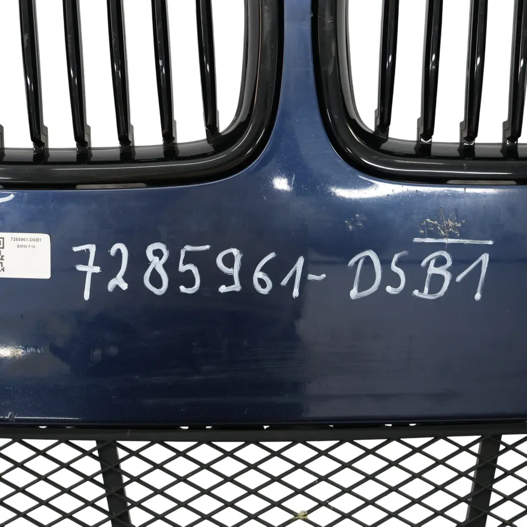 Front Bumper Trim Panel Tiefseeblau Deep Sea Blue Metallic - A76 to BMW F10 F11 with Part number 7285961 BMW F10 F11 Front Bumper Trim Panel Tiefseeblau Deep Sea Blue Metallic - A76 - SKU 7285961-DSB1 - Part number 7285961