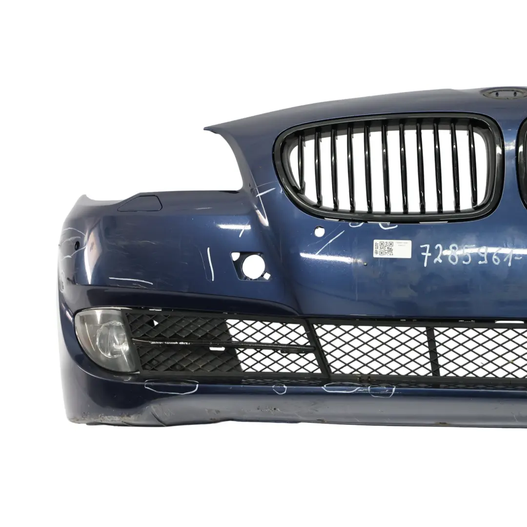 Front Bumper Trim Panel Tiefseeblau Deep Sea Blue Metallic - A76 to BMW F10 F11 with Part number 7285961 BMW F10 F11 Front Bumper Trim Panel Tiefseeblau Deep Sea Blue Metallic - A76 - SKU 7285961-DSB1 - Part number 7285961