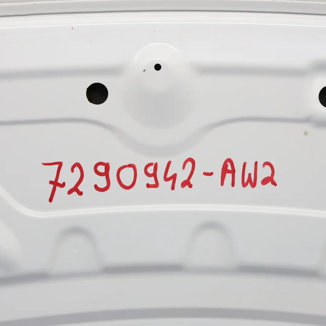 Hood Bonnet Cover Panel Alpinweiss Alpine White 3 - 300 to BMW F20 F21 F22 with Part number 7290942 BMW F20 F21 F22 Hood Bonnet Cover Panel Alpinweiss Alpine White 3 - 300 - SKU 7290942-AW2 - Part number 7290942
