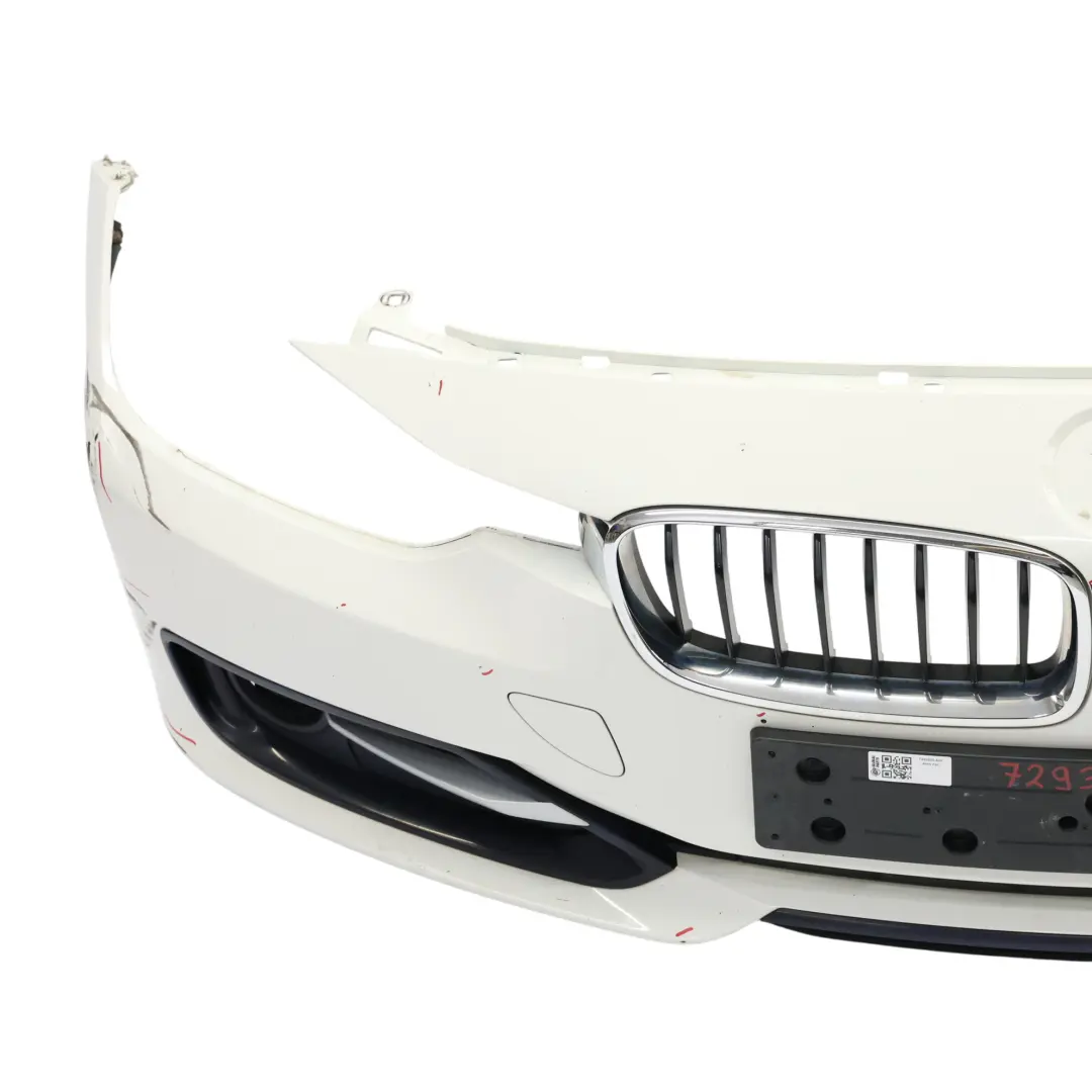 BMW F30 F31 Front Bumper Lines Trim Panel Alpinweiss 3 White - 300 - SKU 7293030-AW - Part number 7293030