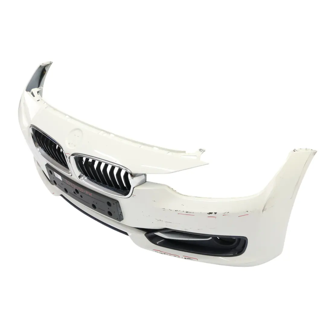BMW F30 F31 Front Bumper Lines Trim Panel Alpinweiss 3 White - 300 - SKU 7293030-AW - Part number 7293030