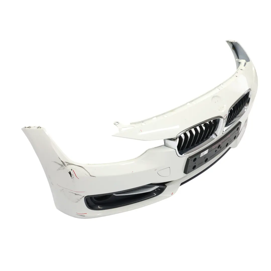 BMW F30 F31 Front Bumper Lines Trim Panel Alpinweiss 3 White - 300 - SKU 7293030-AW - Part number 7293030