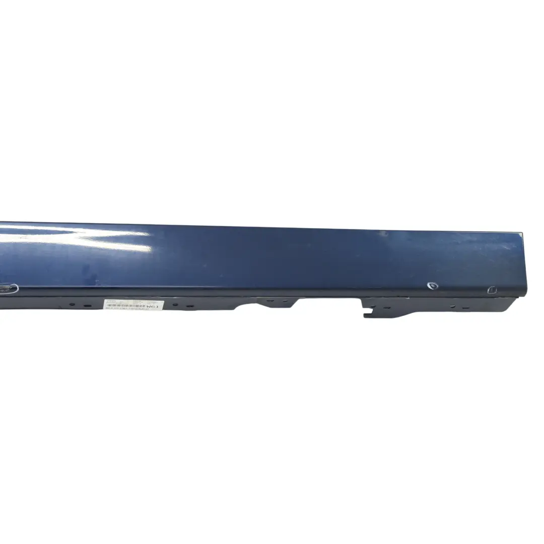BMW F20 Faldón lateral Sill Strip Derecha Tiefseeblau Metallic - A76 - SKU 7293554-DSB - Número de pieza 7293554