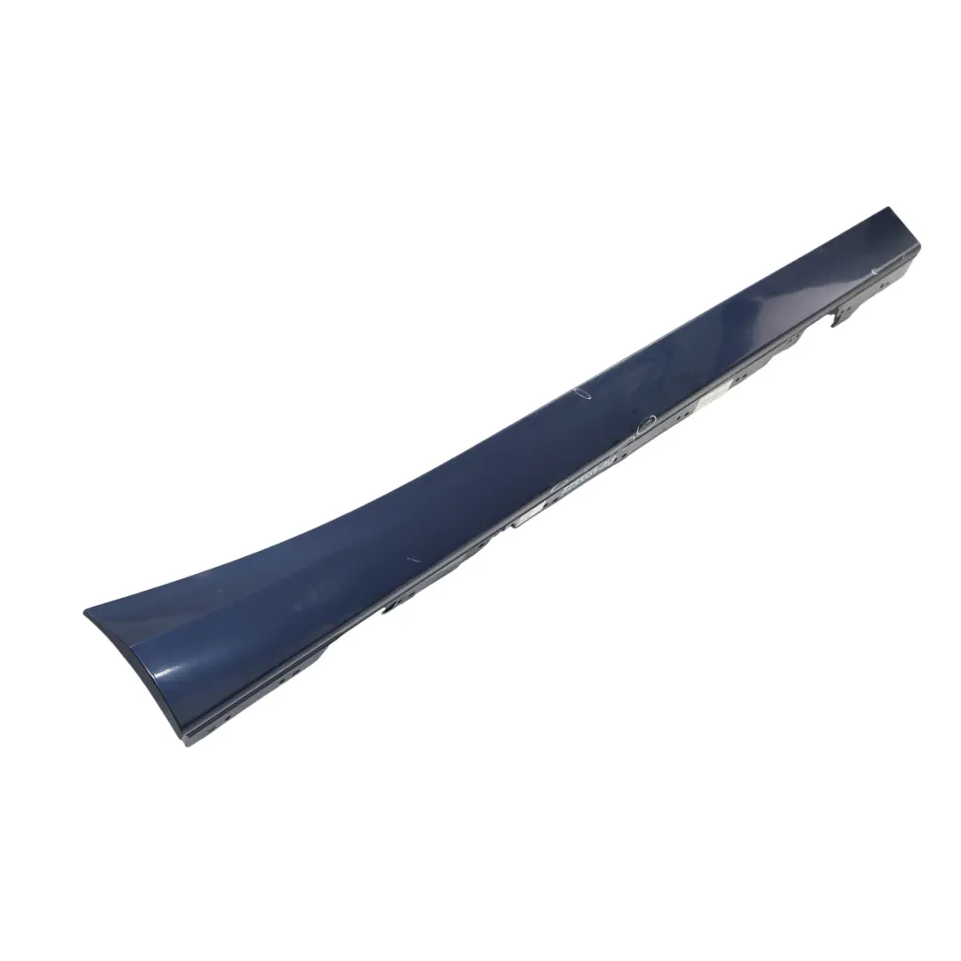 BMW F20 Faldón lateral Sill Strip Derecha Tiefseeblau Metallic - A76 - SKU 7293554-DSB - Número de pieza 7293554
