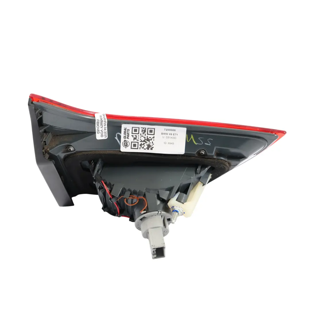 Lampada Posteriore Interna Luce Bagagliaio Portellone Destro per BMW X6 E71 con numero di parte 7295006 BMW X6 E71 Lampada Posteriore Interna Luce Bagagliaio Portellone Destro - SKU 7295006 - Numero di parte 7295006
