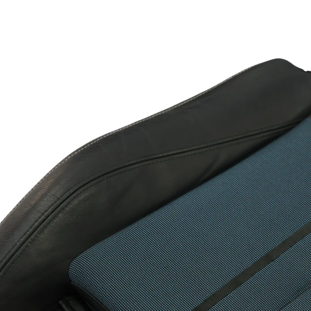 Coprisedile Sportivo Anteriore Sinistro Destro Mezza Pelle Blu Nero per BMW F20 F21 con numero di parte 7295120 BMW F20 F21 Coprisedile Sportivo Anteriore Sinistro Destro Mezza Pelle Blu Nero - SKU 7295120 - Numero di parte 7295120