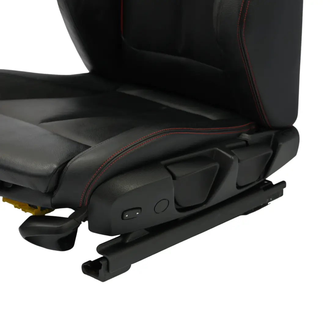 Front Left N/S Heated Leather Dakota Black Accent Red to BMW F20 Sport Seat with Part number 7295143 BMW F20 Sport Seat Front Left N/S Heated Leather Dakota Black Accent Red - SKU 7295143-5 - Part number 7295143