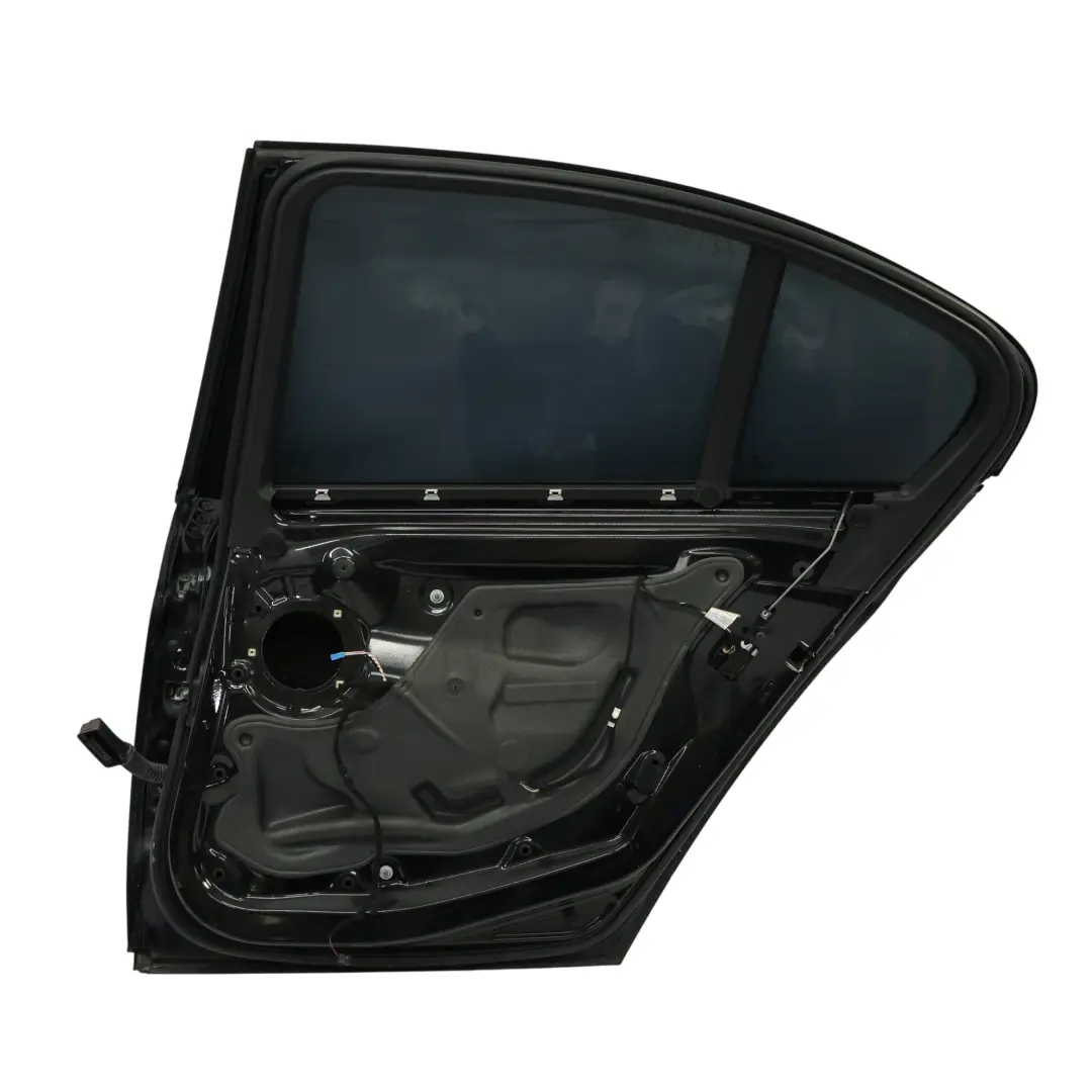 Right Door O/S Black Sapphire Metallic - 475 to BMW F30 Rear with Part number 7298514 BMW F30 Rear Right Door O/S Black Sapphire Metallic - 475 - SKU 7298514-BS - Part number 7298514