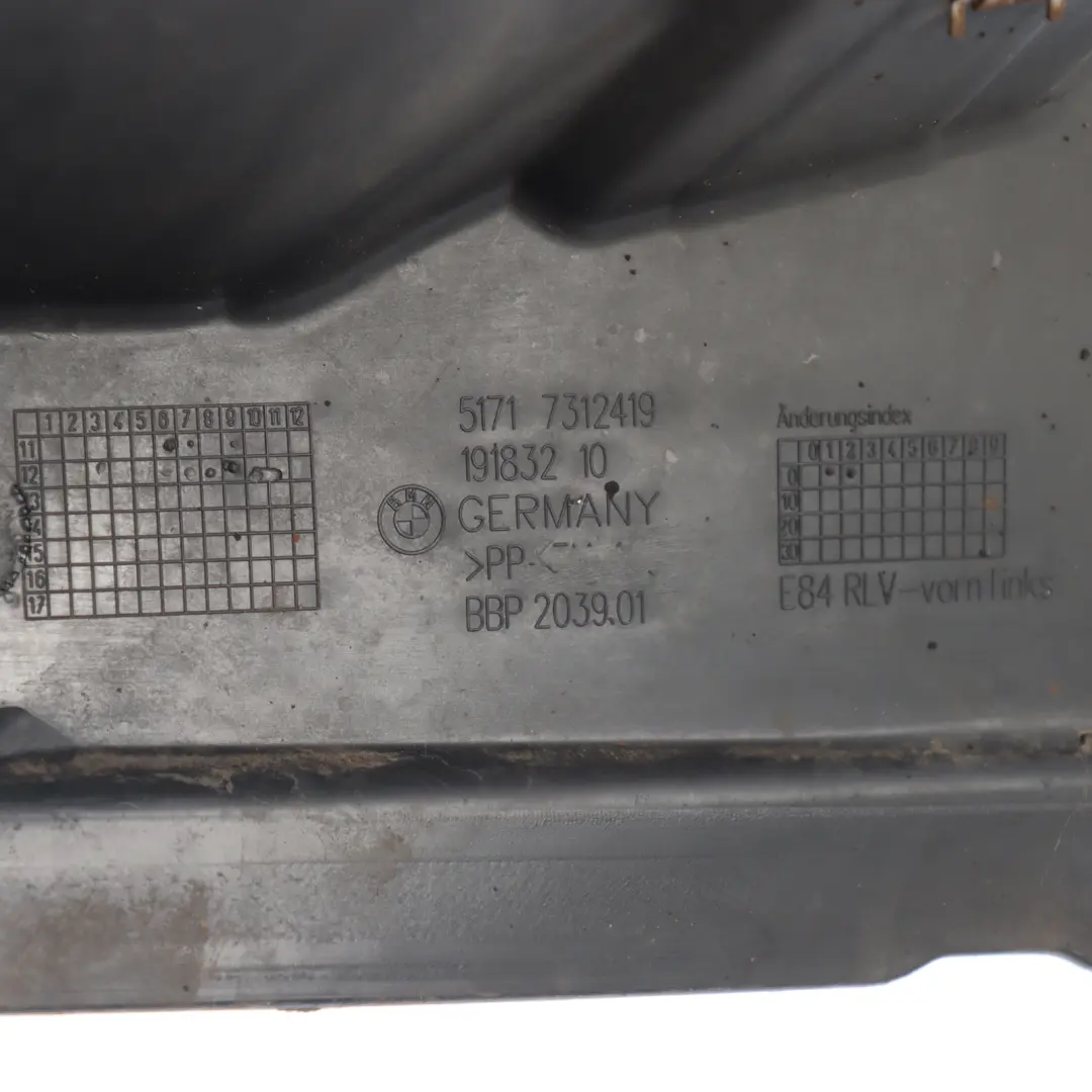 Nadkole Osłona Przednia Lewy Przód Tylna Część do BMW X1 E84 o numerze 7312419 BMW X1 E84 Nadkole Osłona Przednia Lewy Przód Tylna Część - SKU 7312419 - Numer Części 7312419