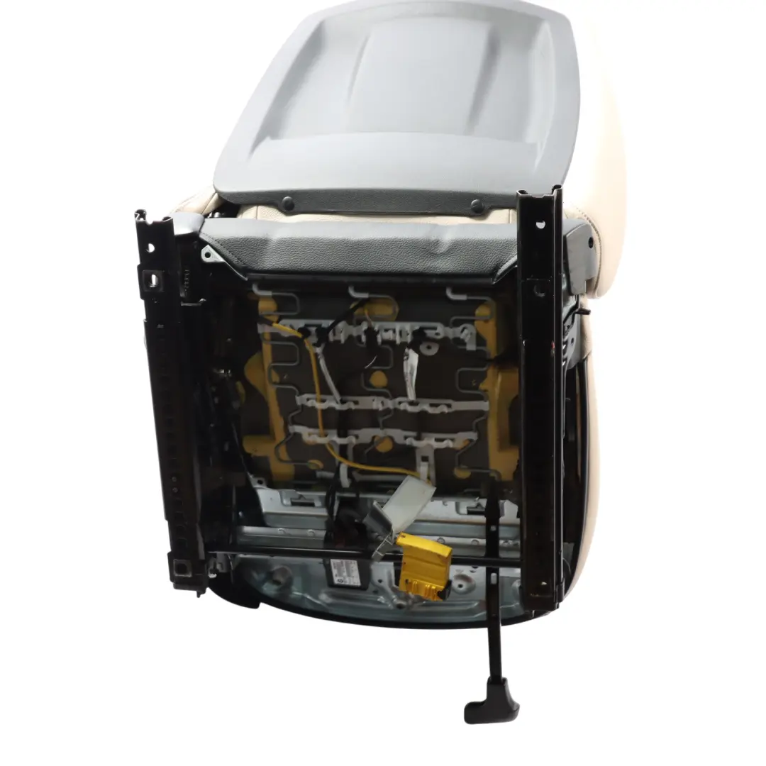 BMW X1 E84 Asiento Delantero Izquierdo Cuero Nevada Oyster Ribete Negro/Amarillo - SKU 7324171-1 - Número de pieza 7324171