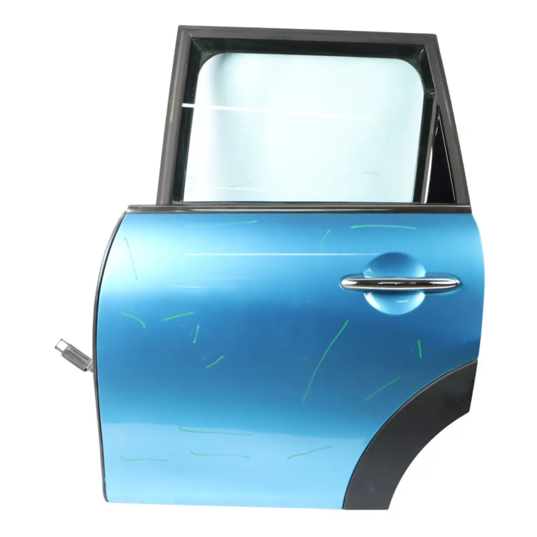 Door Rear Left N/S Covering Panel Electric Blue II Metallic - B86 to Mini F55 with Part number 7327449 Mini F55 Door Rear Left N/S Covering Panel Electric Blue II Metallic - B86 - SKU 7327449-ELB - Part number 7327449