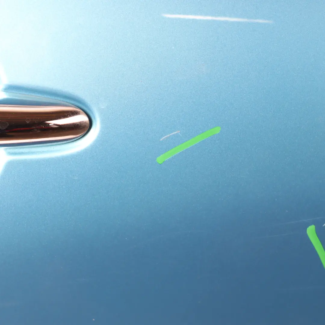 Mini F55 Door Rear Right O/S Covering Panel Electric Blue II Metallic - B86 - SKU 7327450-ELB - Part number 7327450