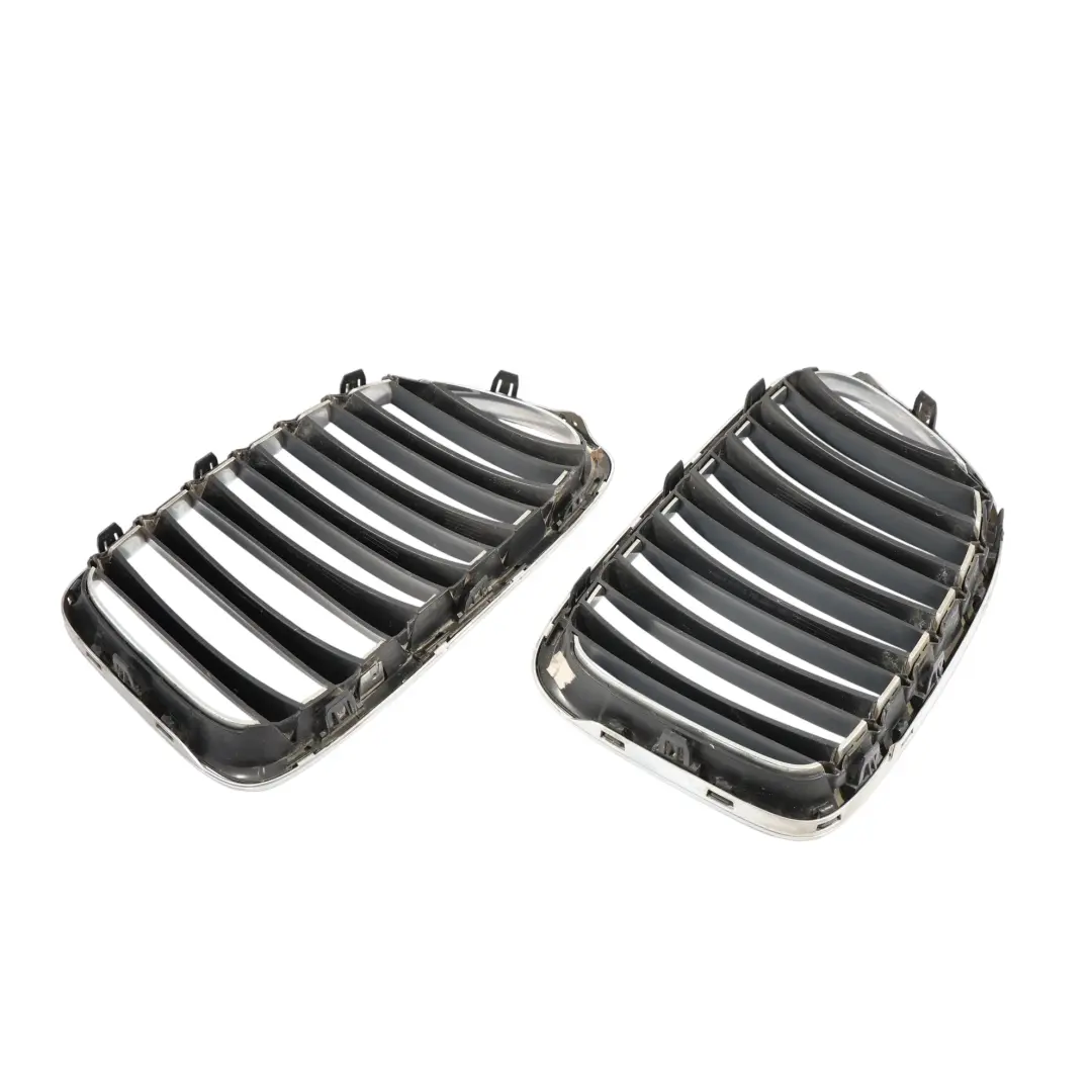 Front Bumper Grille Panel Cover Kidney Left Right N/O/S Set to BMW X1 E84 with Part number 7347667 BMW X1 E84 Front Bumper Grille Panel Cover Kidney Left Right N/O/S Set - SKU 7347667 - Part number 7347667