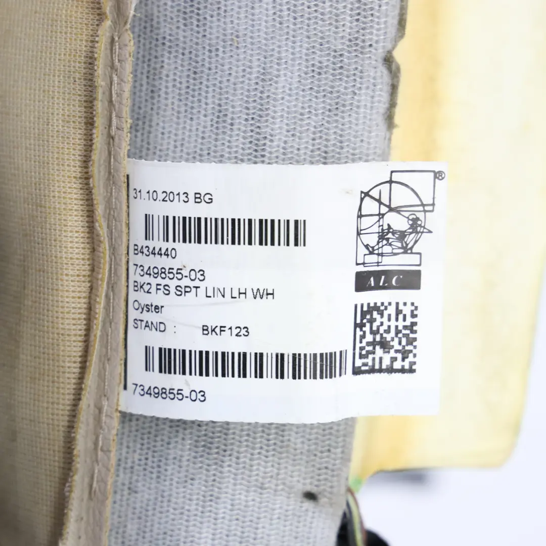 F07N F10N F11N Oparcie Fotela Podgrzewane Przednie Lewe Skóra Oyster do BMW o numerze 7349855 BMW F07N F10N F11N Oparcie Fotela Podgrzewane Przednie Lewe Skóra Oyster - SKU 7349855 - Numer Części 7349855