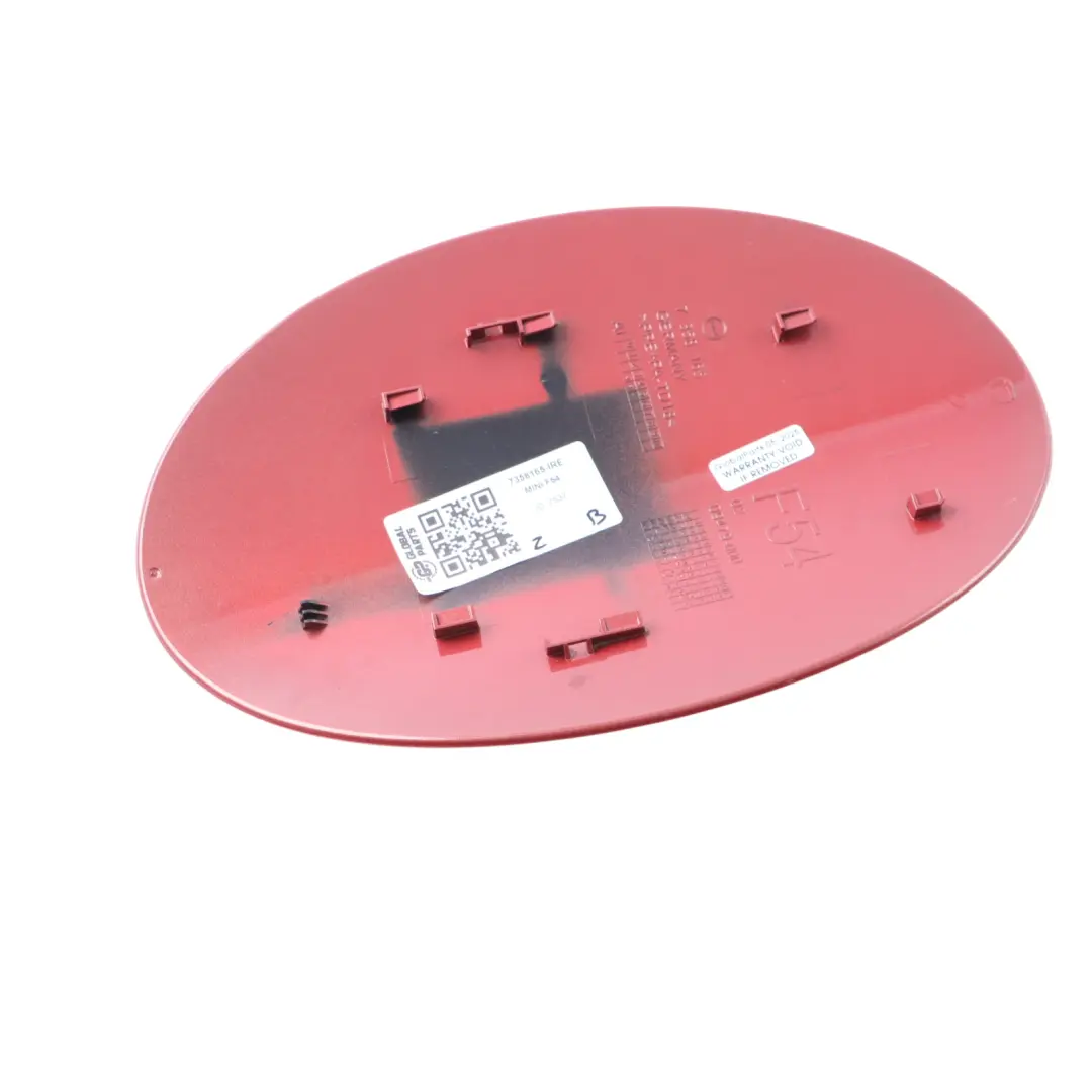 Fill In Flap Cap Indian Red Metallic - C3X to Mini Clubman F54 Fuel Cover with Part number 7358165 Mini Clubman F54 Fuel Cover Fill In Flap Cap Indian Red Metallic - C3X - SKU 7358165-IRE - Part number 7358165