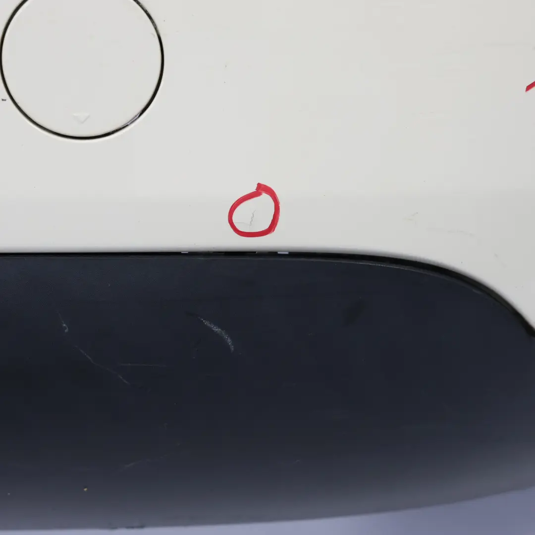 Bumper Trim Panel Cover Pepper White - 850 to Mini F55 Rear with Part number 7380023 Mini F55 Rear Bumper Trim Panel Cover Pepper White - 850 - SKU 7380023-PW - Part number 7380023