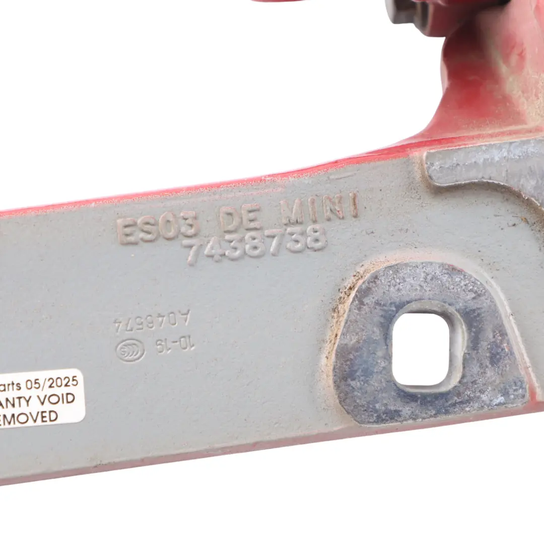 Boot Hinge Split Trunk Door Rear Right O/S Indian Red - C3X to Mini F54 with Part number 7411612 Mini F54 Boot Hinge Split Trunk Door Rear Right O/S Indian Red - C3X - SKU 7411612-IRE - Part number 7411612