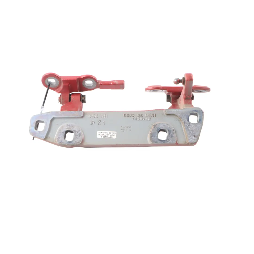 Boot Hinge Split Trunk Door Rear Right O/S Indian Red - C3X to Mini F54 with Part number 7411612 Mini F54 Boot Hinge Split Trunk Door Rear Right O/S Indian Red - C3X - SKU 7411612-IRE - Part number 7411612