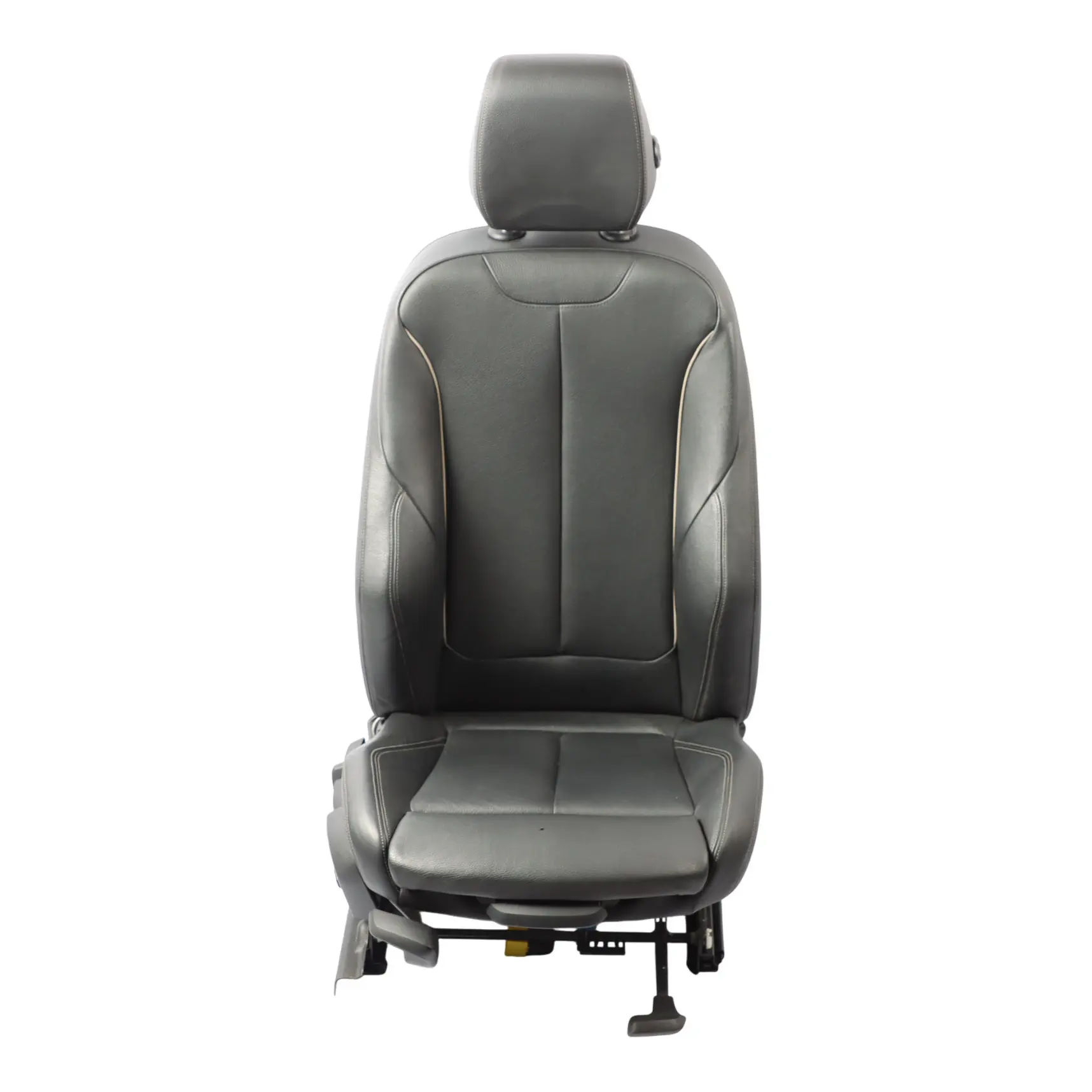 Front Sport Seat BMW F30 F31 LCI Right O/S Black Leather Oyster Dark Accent