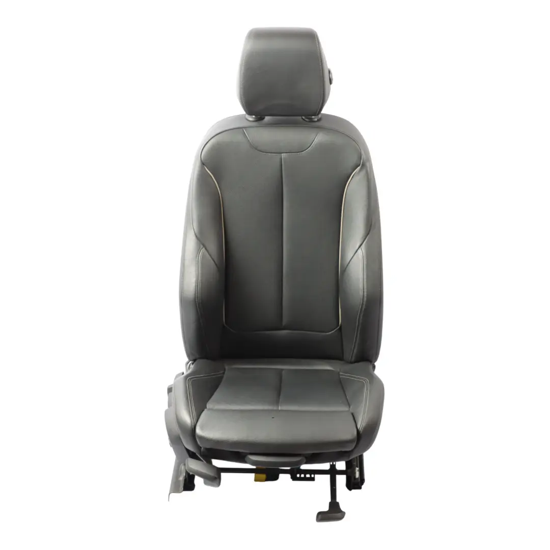 Front Sport Seat BMW F30 F31 LCI Right O/S Black Leather Oyster Dark Accent to with Part number 7424224 Front Sport Seat BMW F30 F31 LCI Right O/S Black Leather Oyster Dark Accent - SKU 7424224-1 - Part number 7424224