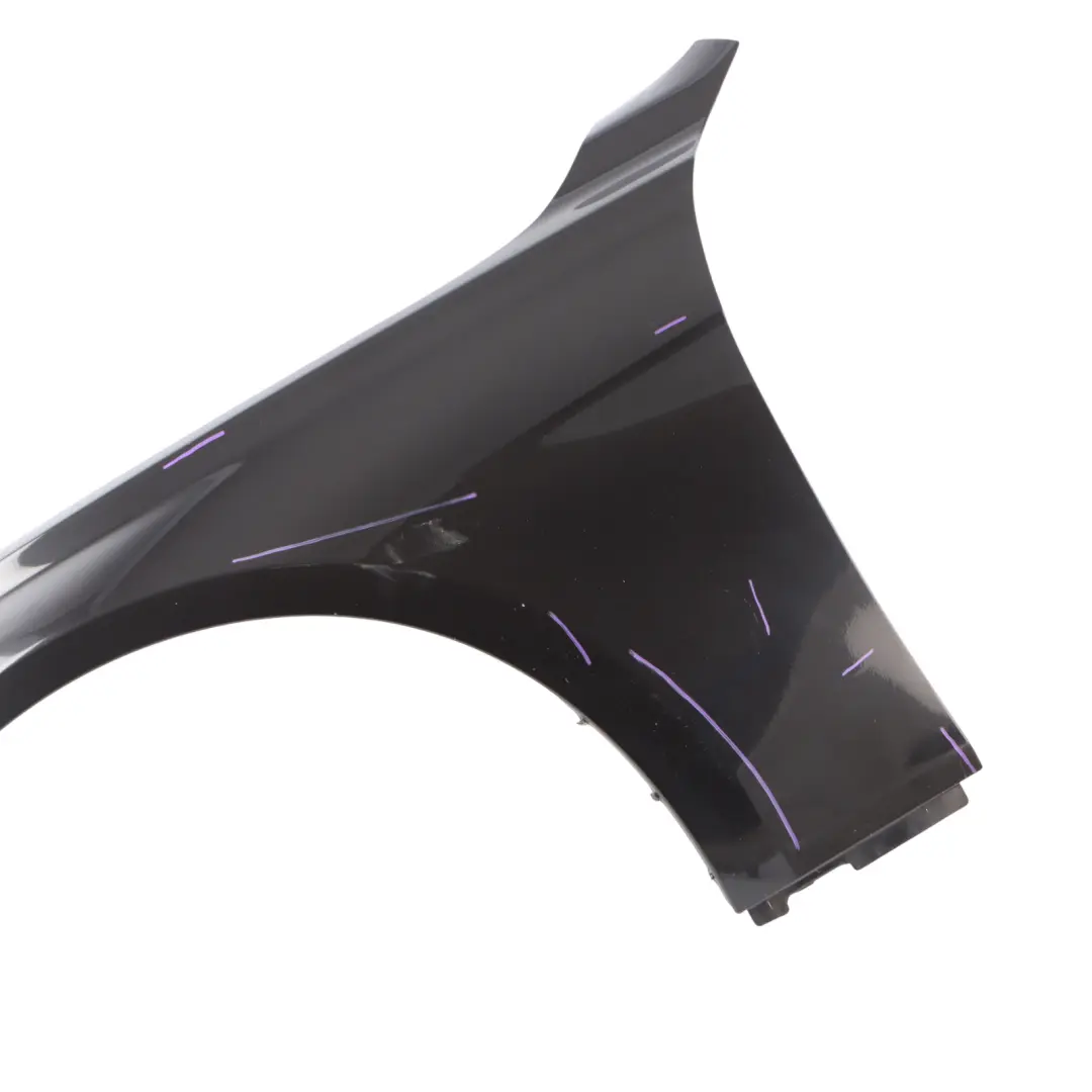  Side Panel BMW F30 F31 Wing Fender Front Left N/S Black Sapphire Metallic - 475 - SKU 7438439-BS3 - Part number 7438439