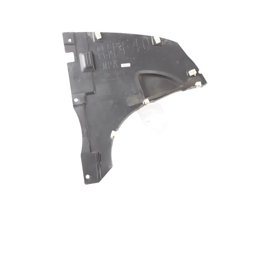 Front Wheel Arch M Sport Right O/S Lower Cover Housing Panel to BMW F40 with Part number 7447034 BMW F40 Front Wheel Arch M Sport Right O/S Lower Cover Housing Panel - SKU 7447034 - Part number 7447034