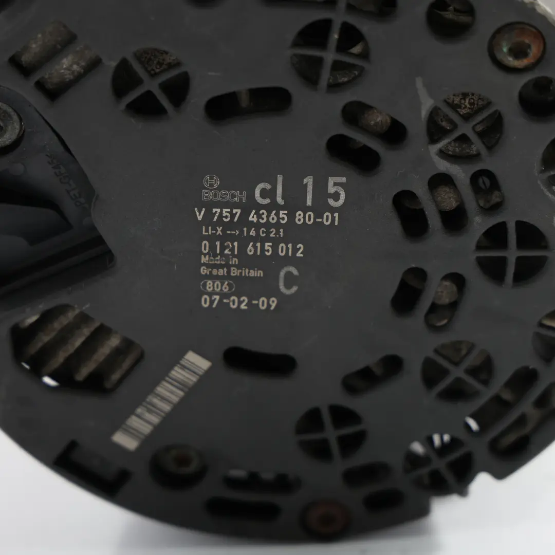 Lichtmaschine Generator Mini Cooper R55 R56 R57 R57 R58 LCI Benzin für mit Teilenummer 7574365 Lichtmaschine Generator Mini Cooper R55 R56 R57 R57 R58 LCI Benzin - SKU 7574365-1 - Teilenummer 7574365