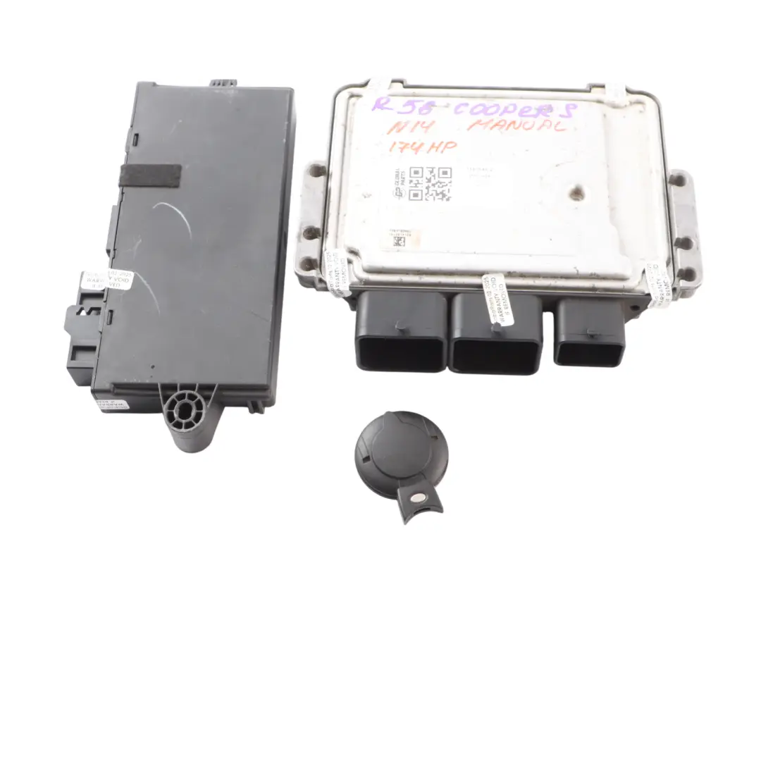 Mini Cooper S R55 R56 N14 1.6 174HP ECU Kit DME CAS 3 Llave Manual - SKU 7587548-2 - Número de pieza 7587548