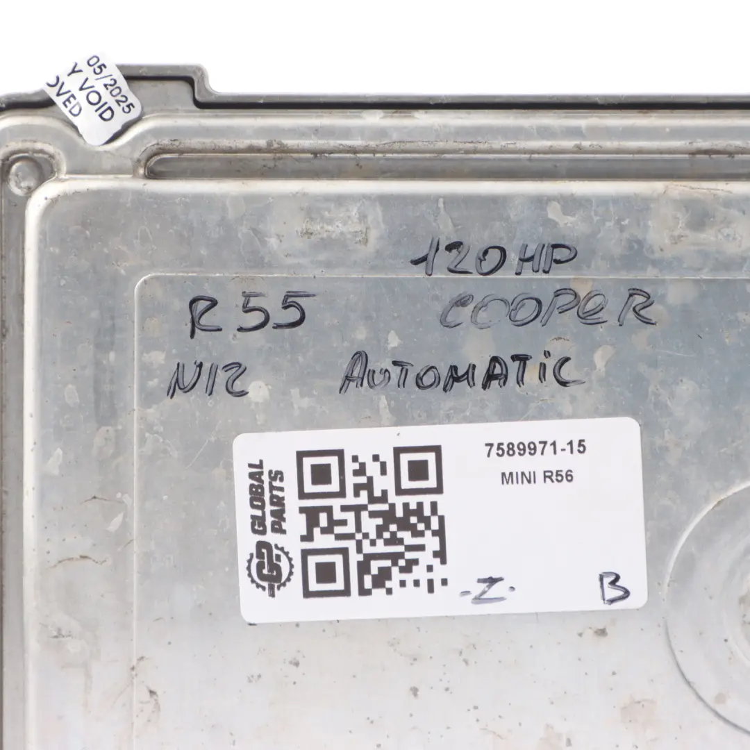 120HP Engine Control Unit ECU DME Automatic to Mini Cooper R55 R56 N12 with Part number 7589971 Mini Cooper R55 R56 N12 120HP Engine Control Unit ECU DME Automatic - SKU 7589971-15 - Part number 7589971