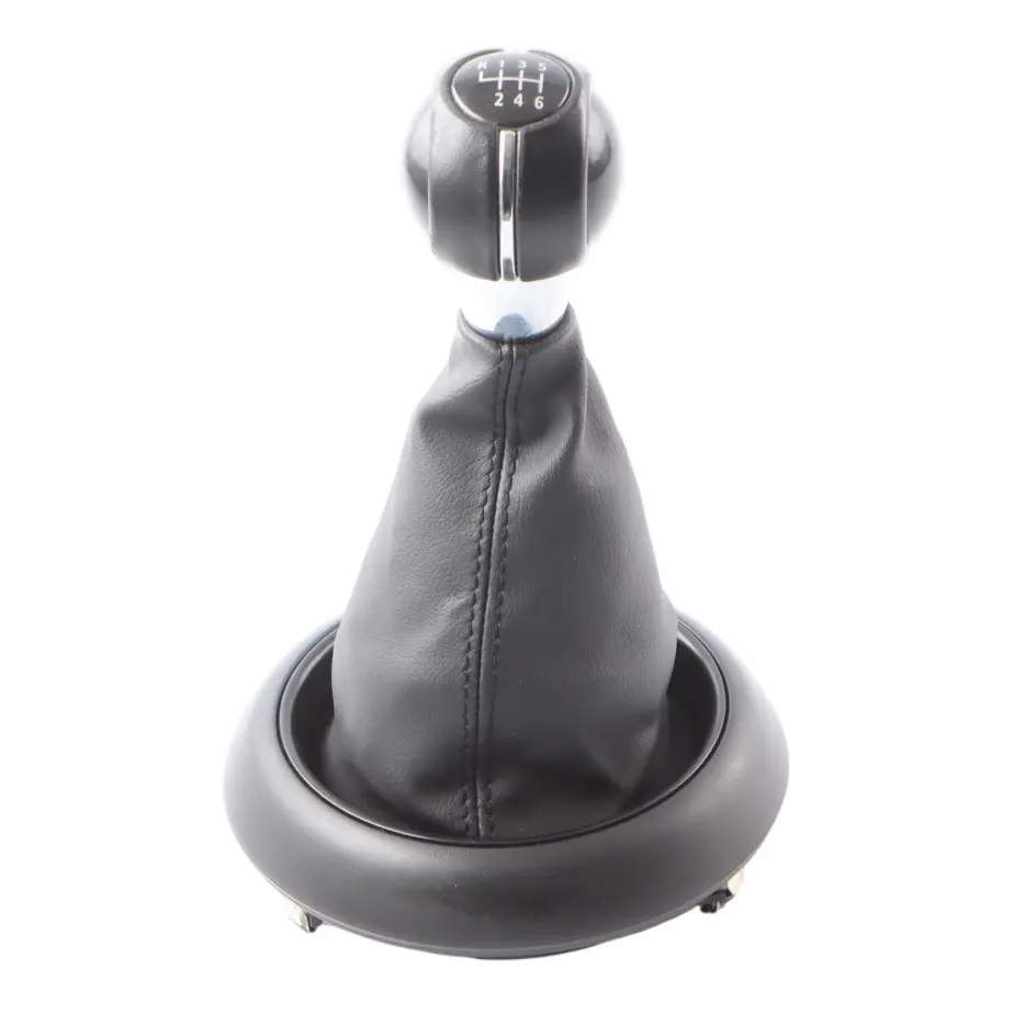 Knob Lever Handle 6-Speed Leather to Mini Cooper F55 F56 F57 F60 Gear with Part number 7641999 Mini Cooper F55 F56 F57 F60 Gear Knob Lever Handle 6-Speed Leather - SKU 7641999-2 - Part number 7641999
