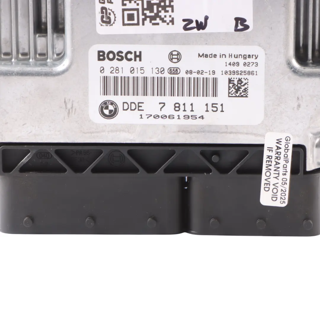 BMW E60 LCI E90 325d 525d M57N2 Basic DDE Control Unit ECU Kit Automatic - SKU 7811151-1 - Part number 7811151