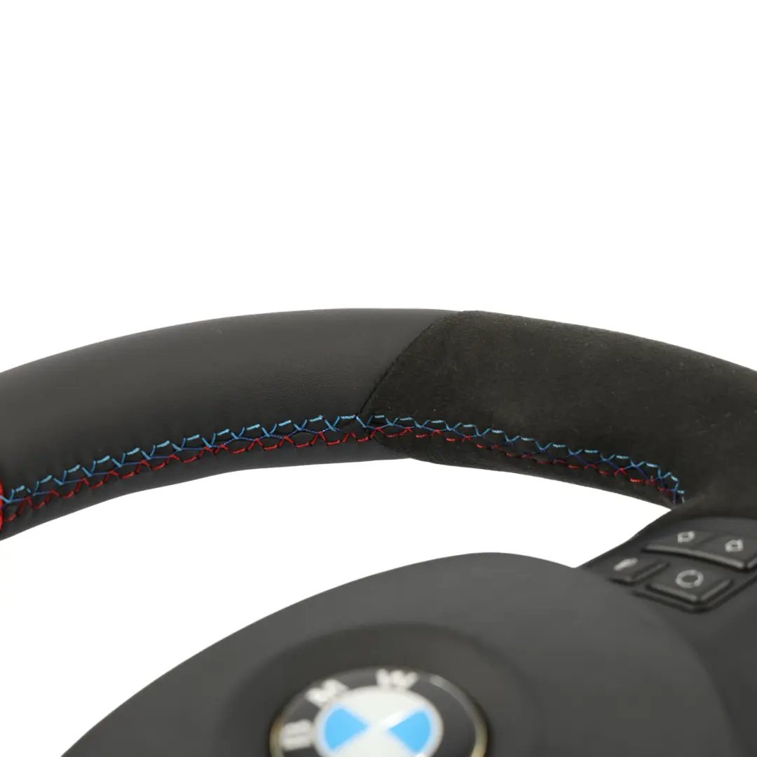 Leather / Alcantara M-Sport Steering Wheel Thick to BMW E87 E90 E91 E92 NEW Black with Part number 7839114 BMW E87 E90 E91 E92 NEW Black Leather / Alcantara M-Sport Steering Wheel Thick - SKU 7839114-8-SET - Part number 7839114