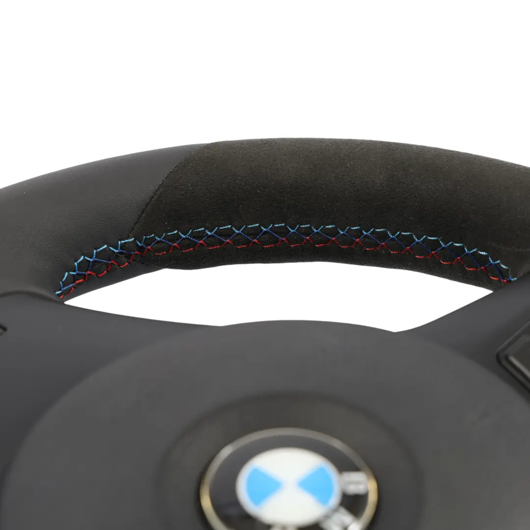 Leather / Alcantara M-Sport Steering Wheel Thick to BMW E87 E90 E91 E92 NEW Black with Part number 7839114 BMW E87 E90 E91 E92 NEW Black Leather / Alcantara M-Sport Steering Wheel Thick - SKU 7839114-8-SET - Part number 7839114