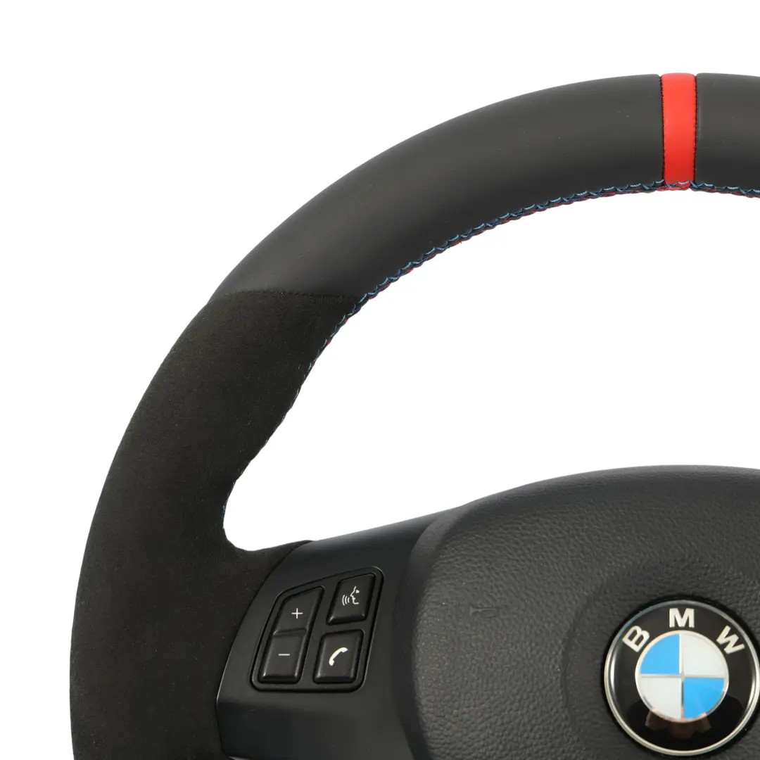 BMW E81 E82 E87 E90 E91 E92 Nuevo Volante De Cuero Negro Manillar Grueso Airbag - SKU 7839114-8-SET - Número de pieza 7839114