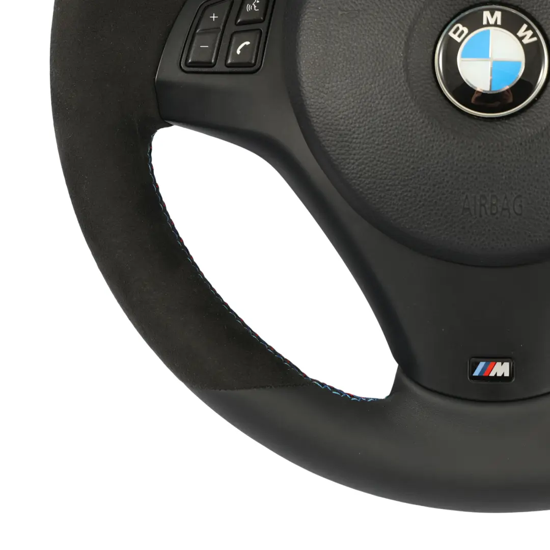 Leather / Alcantara M-Sport Steering Wheel Thick to BMW E87 E90 E91 E92 NEW Black with Part number 7839114 BMW E87 E90 E91 E92 NEW Black Leather / Alcantara M-Sport Steering Wheel Thick - SKU 7839114-8-SET - Part number 7839114