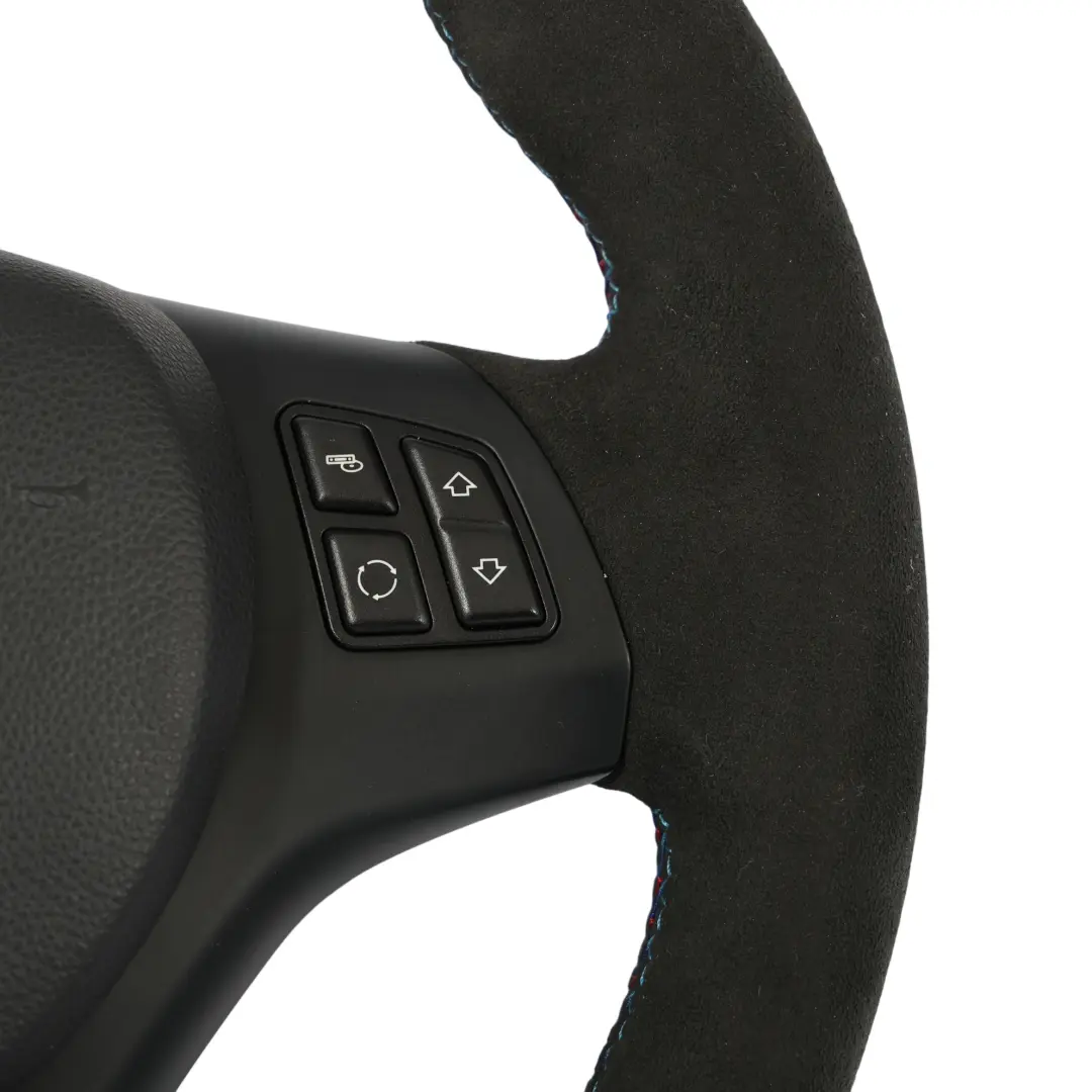 Nuova Pelle / Alcantara M Sport Volante Sportivo Airbag per BMW E81 E87 E90 E91 E92 con numero di parte 7839114 BMW E81 E87 E90 E91 E92 Nuova Pelle / Alcantara M Sport Volante Sportivo Airbag - SKU 7839114-8-SET - Numero di parte 7839114