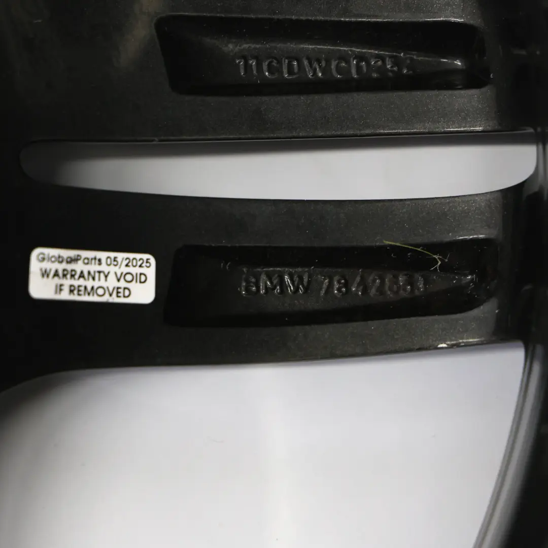 BMW F10 F12 Grau Hinterrad Alufelge M Doppelspeiche 351 9J 19" ET:44 - SKU 7842653-9 - Teilenummer 7842653