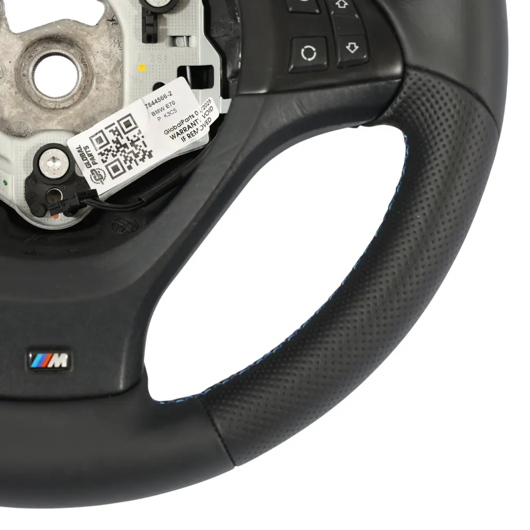 Volant Noir En Cuir M Sport M-Tricolore Multifonctions pour BMW X5 E70 à propos du numéro de pièce 7844566 BMW X5 E70 Volant Noir En Cuir M Sport M-Tricolore Multifonctions - SKU 7844566-2 - Numéro de pièce 7844566
