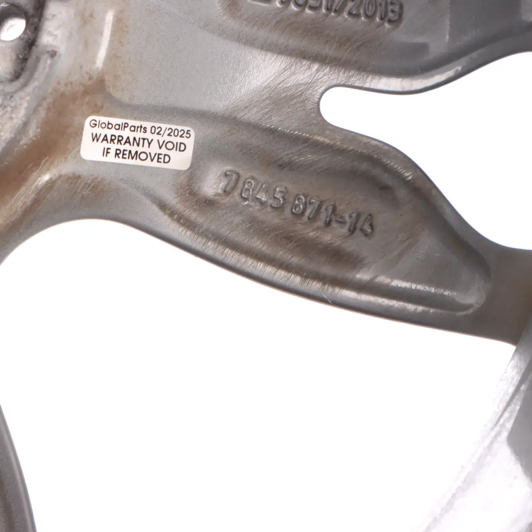 Alloy Rim 18" ET:52 8J M Double Spoke 436 to BMW F20 F21 F22 Silver Wheel with Part number 7845871 BMW F20 F21 F22 Silver Wheel Alloy Rim 18" ET:52 8J M Double Spoke 436 - SKU 7845871-7 - Part number 7845871