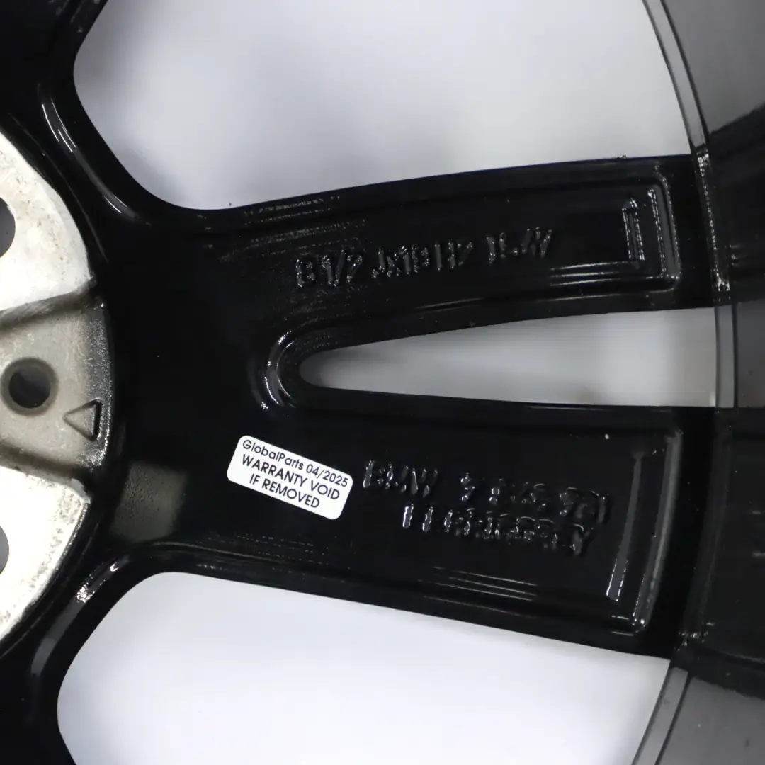 BMW F30 F31 F32 Rear Black Alloy Wheel Rim 19" 8,5J ET:47 M Styling 442 - SKU 7846781-11 - Part number 7846781