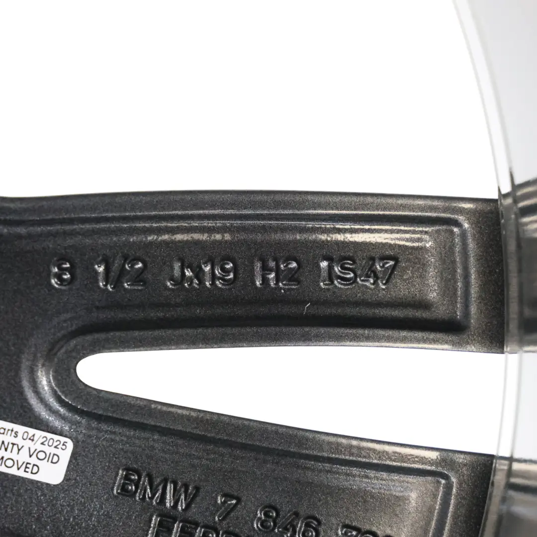 Ferricgrey Rear Alloy Wheel Rim 19" 8,5J ET:47 M Double Spoke 442 to BMW F30 F32 with Part number 7846781 BMW F30 F32 Ferricgrey Rear Alloy Wheel Rim 19" 8,5J ET:47 M Double Spoke 442 - SKU 7846781-13 - Part number 7846781