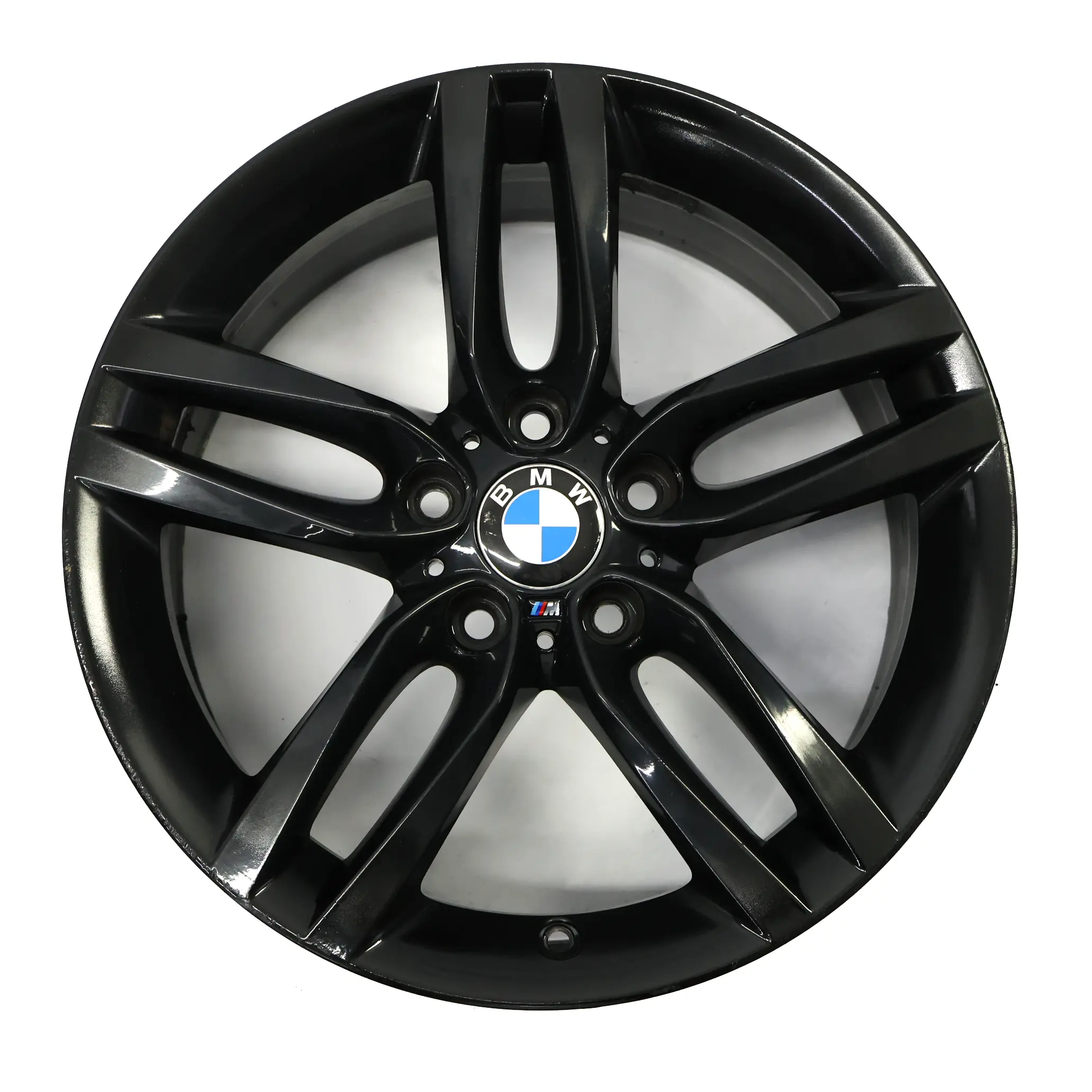 BMW F20 F21 Cerchio posteriore lega nera 18" ET:52 8J M Doppie razze 461 7846785