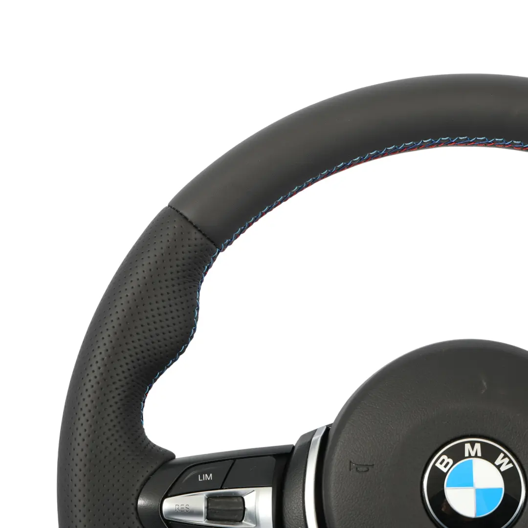 Leather M Sport Steering Wheel to BMW F06 F07 F10 F11 LCI F12 F13 NEW Black with Part number 7851234-4 BMW F06 F07 F10 F11 LCI F12 F13 NEW Black Leather M Sport Steering Wheel - SKU 7851234-4-SET - Part number 7851234-4