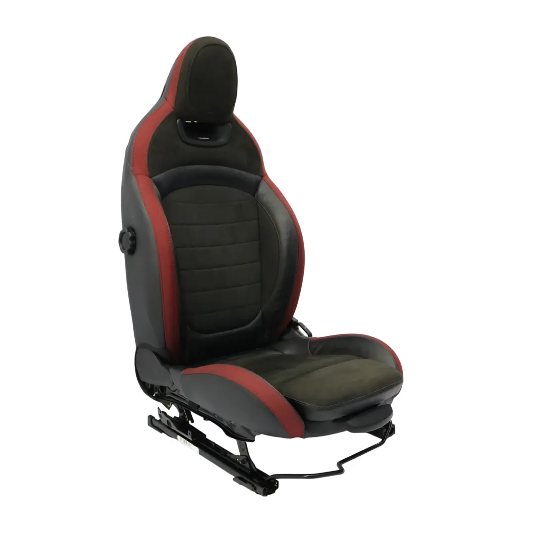 Mini F56 Sport Sitz Vorne JCW Dinamica Links Beheizt Rot Schwarz Halb Leder - SKU 7939773-1 - Teilenummer 7939773