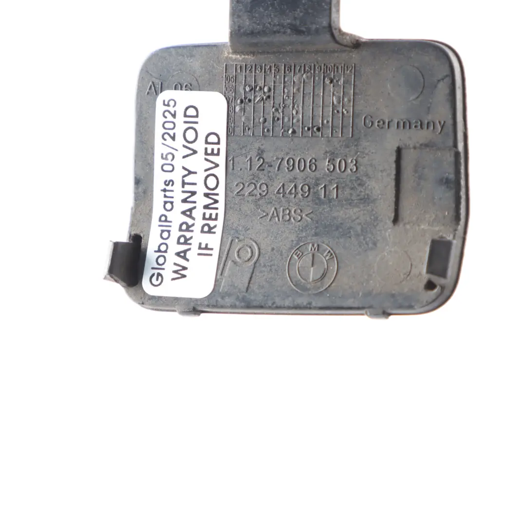 Bumper Flap Towing Eye Cover Trim Spacegrau A52 7906503 to BMW E90 M Sport Rear with Part number 8041134 BMW E90 M Sport Rear Bumper Flap Towing Eye Cover Trim Spacegrau A52 7906503 - SKU 8041134-SCG - Part number 8041134