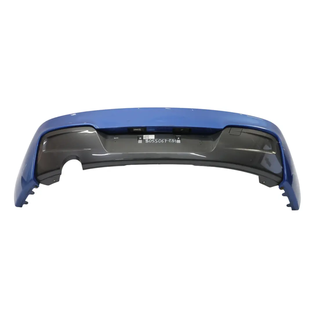 BMW F20 F21 M Sport Rear Bumper Trim Panel Estorilblau Estoril Blue - B45 - SKU 8055067-EB1 - Part number 8055067