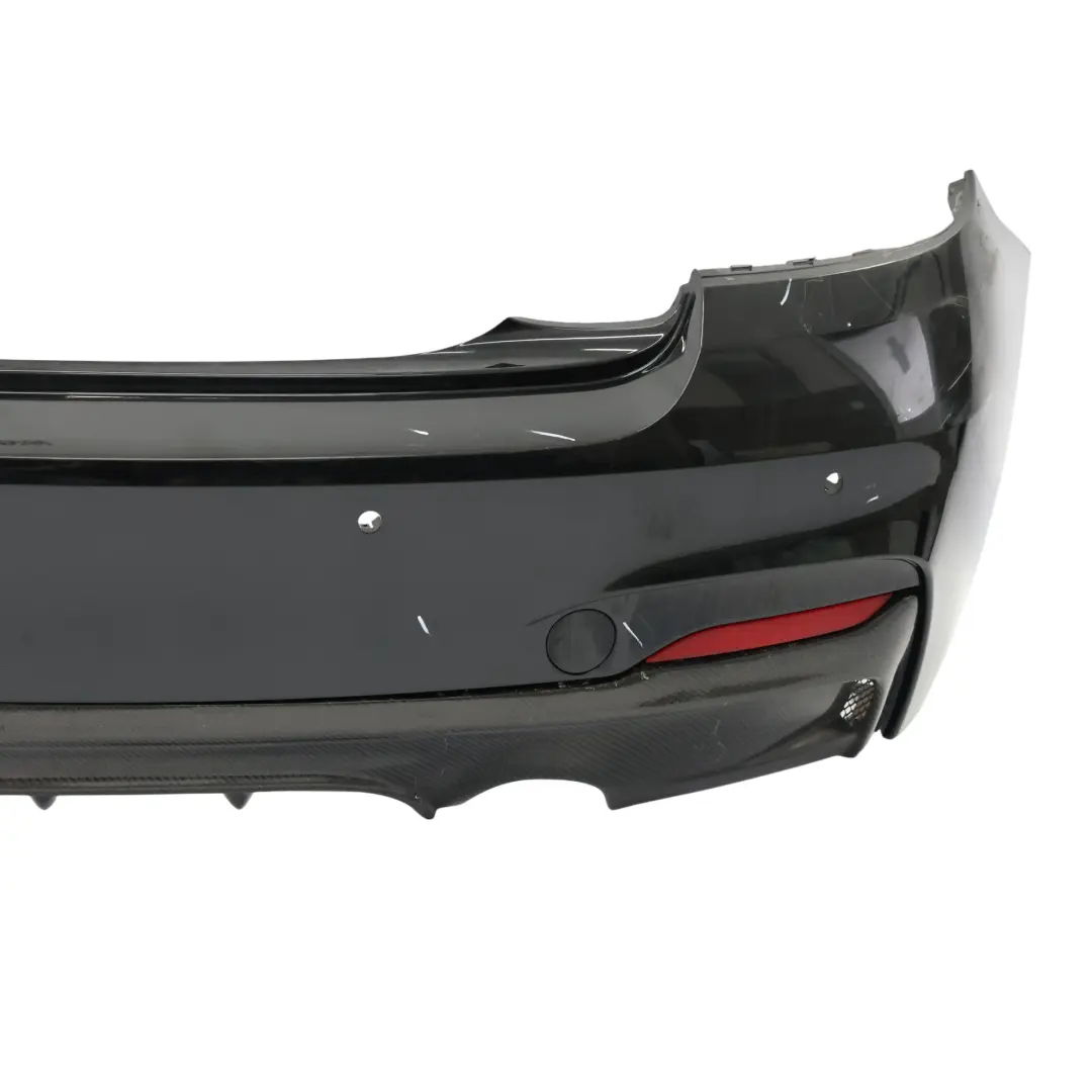 Bumper Rear Trim Panel M Sport Black Sapphire Metallic - 475 to BMW F22 F23 with Part number 8055965 BMW F22 F23 Bumper Rear Trim Panel M Sport Black Sapphire Metallic - 475 - SKU 8055965-BS - Part number 8055965