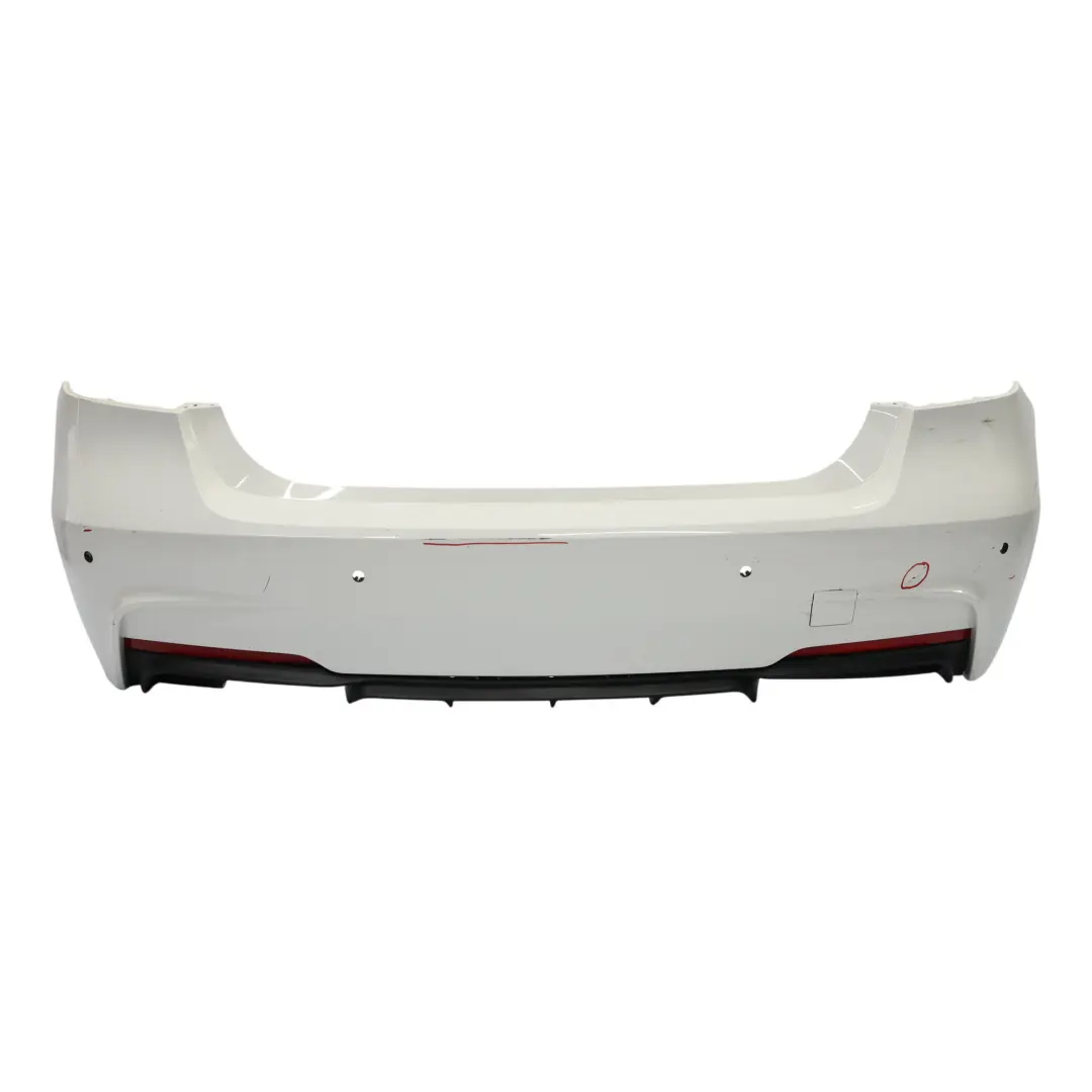BMW F30 Zderzak Tylny Osłona Karoserii Alpinweiss 3 Biały - 300 - SKU 8056497-AW - Numer Części 8056497