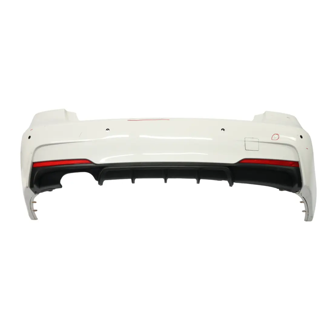 BMW F30 Zderzak Tylny Osłona Karoserii Alpinweiss 3 Biały - 300 - SKU 8056497-AW - Numer Części 8056497