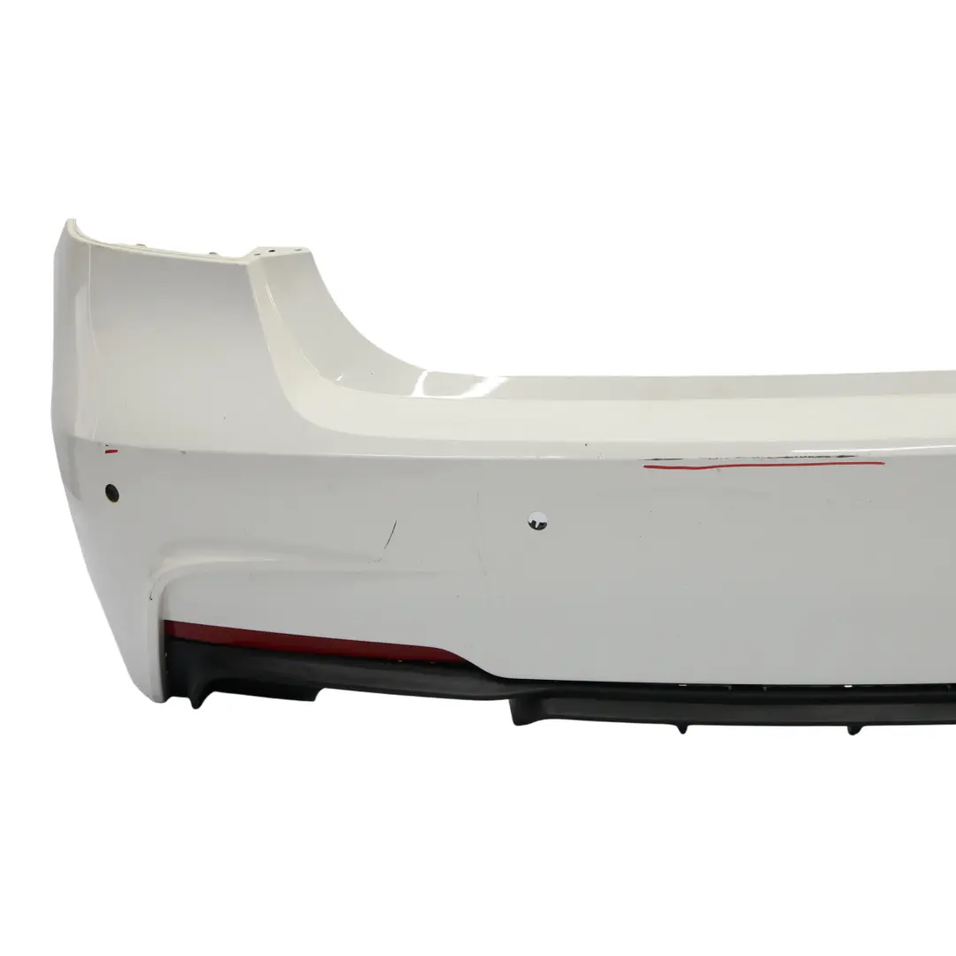 BMW F30 M Sport Rear Bumper Trim Panel PDC Alpinweiss 3 Alpine White - 300 - SKU 8056497-AW - Part number 8056497